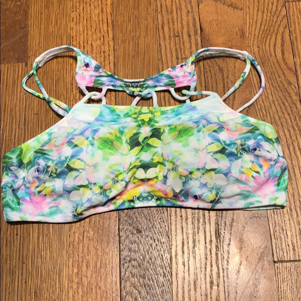 Victoria’s Secret Floral Halter Bikini Top